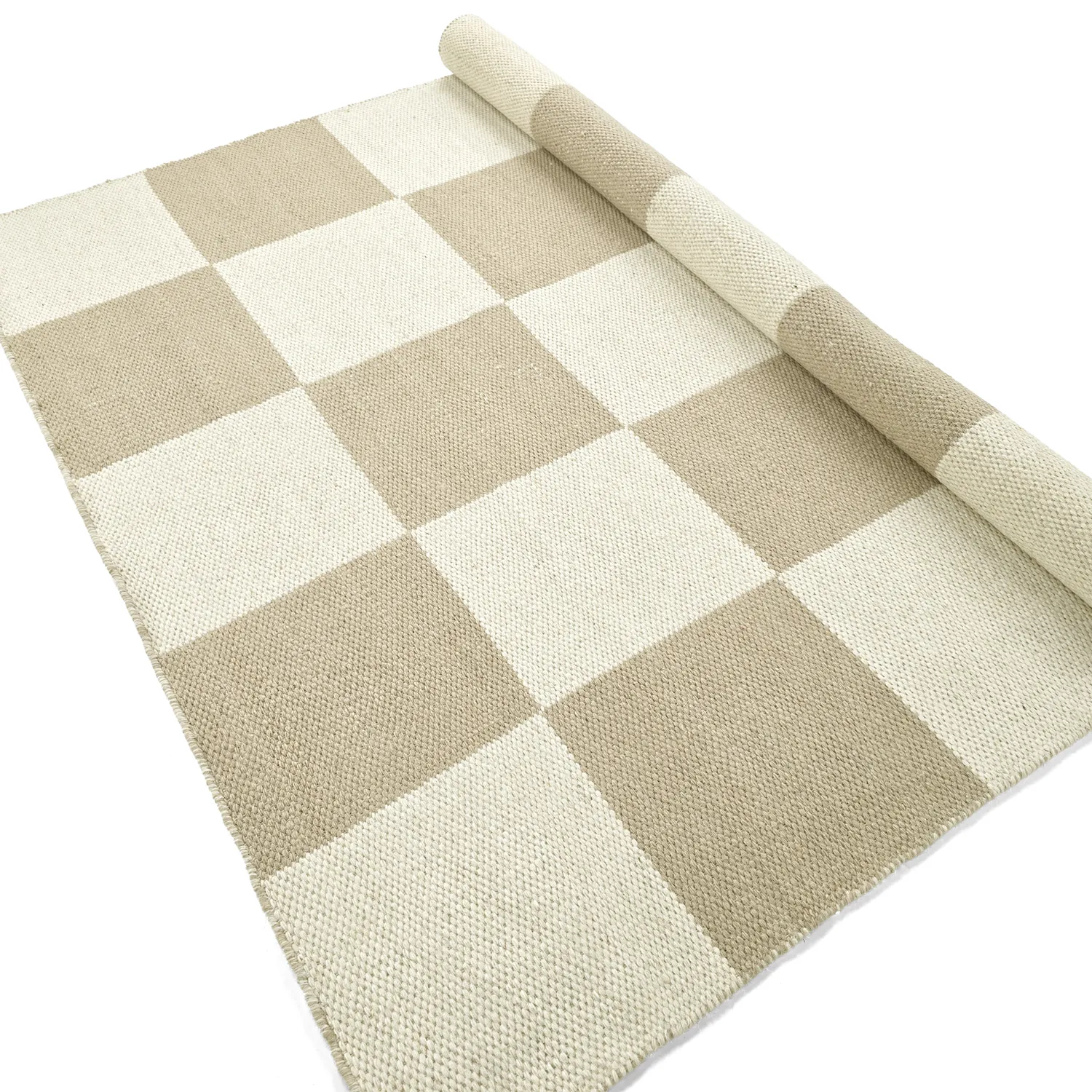 Ullmatta - Scacco (vit/beige)