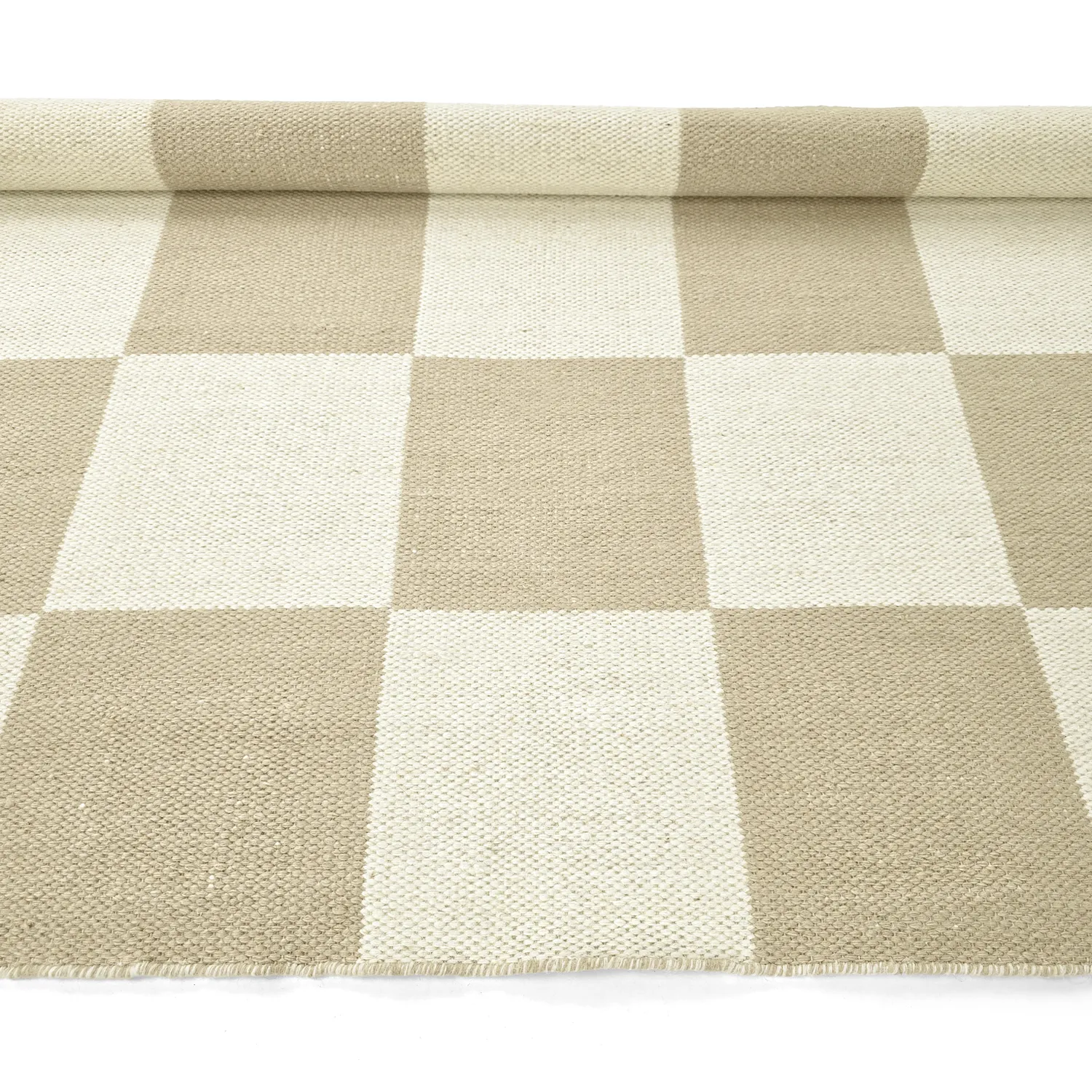 Ullmatta - Scacco (vit/beige)