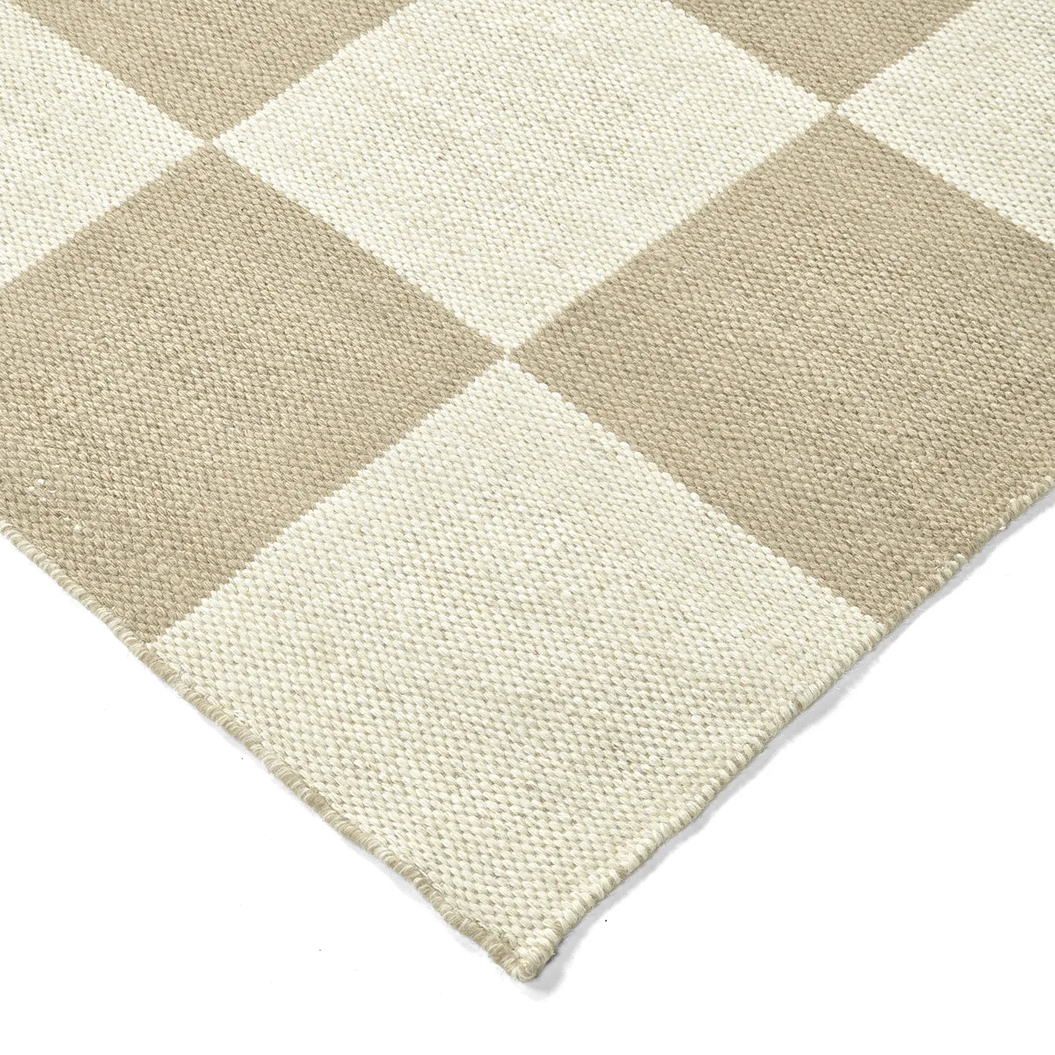 Ullmatta - Scacco (vit/beige)