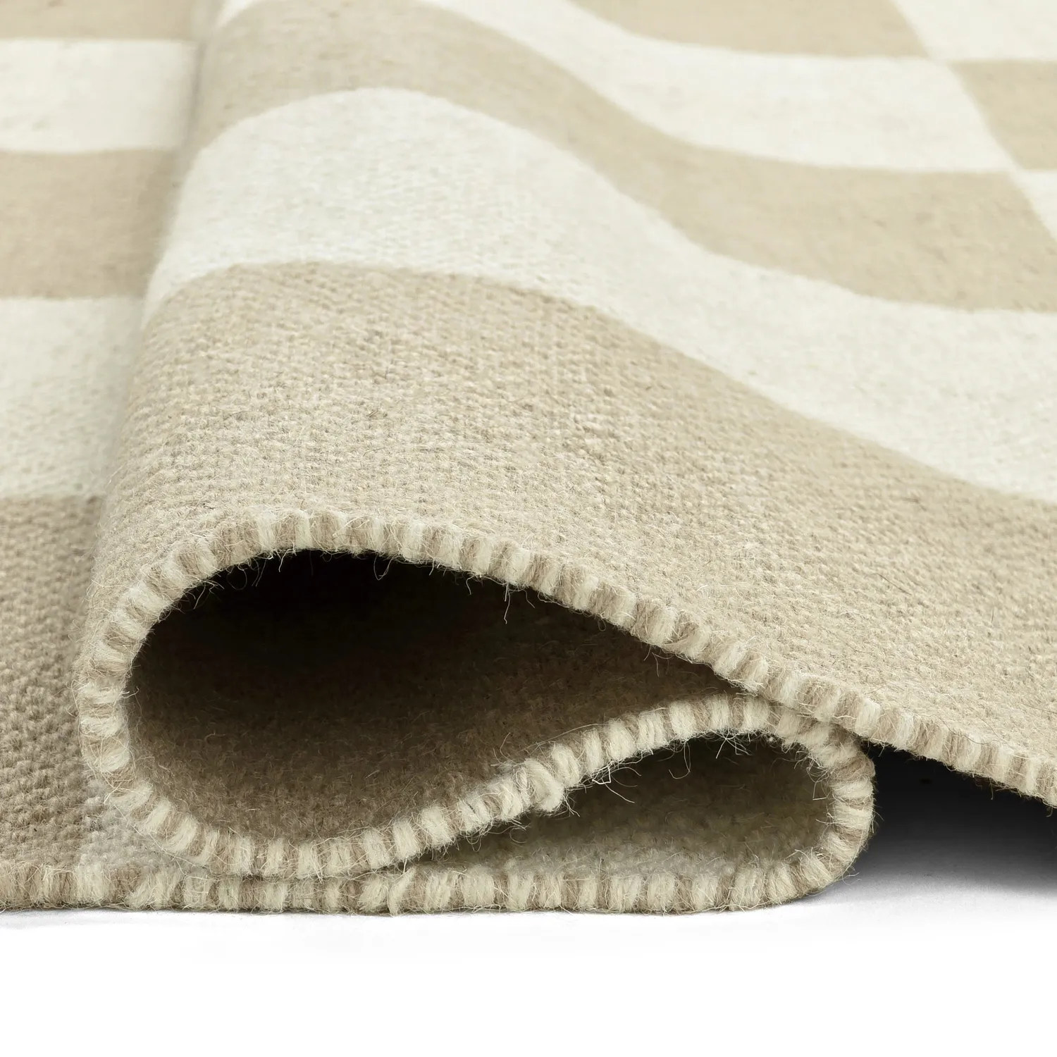 Ullmatta - Scacco (vit/beige)