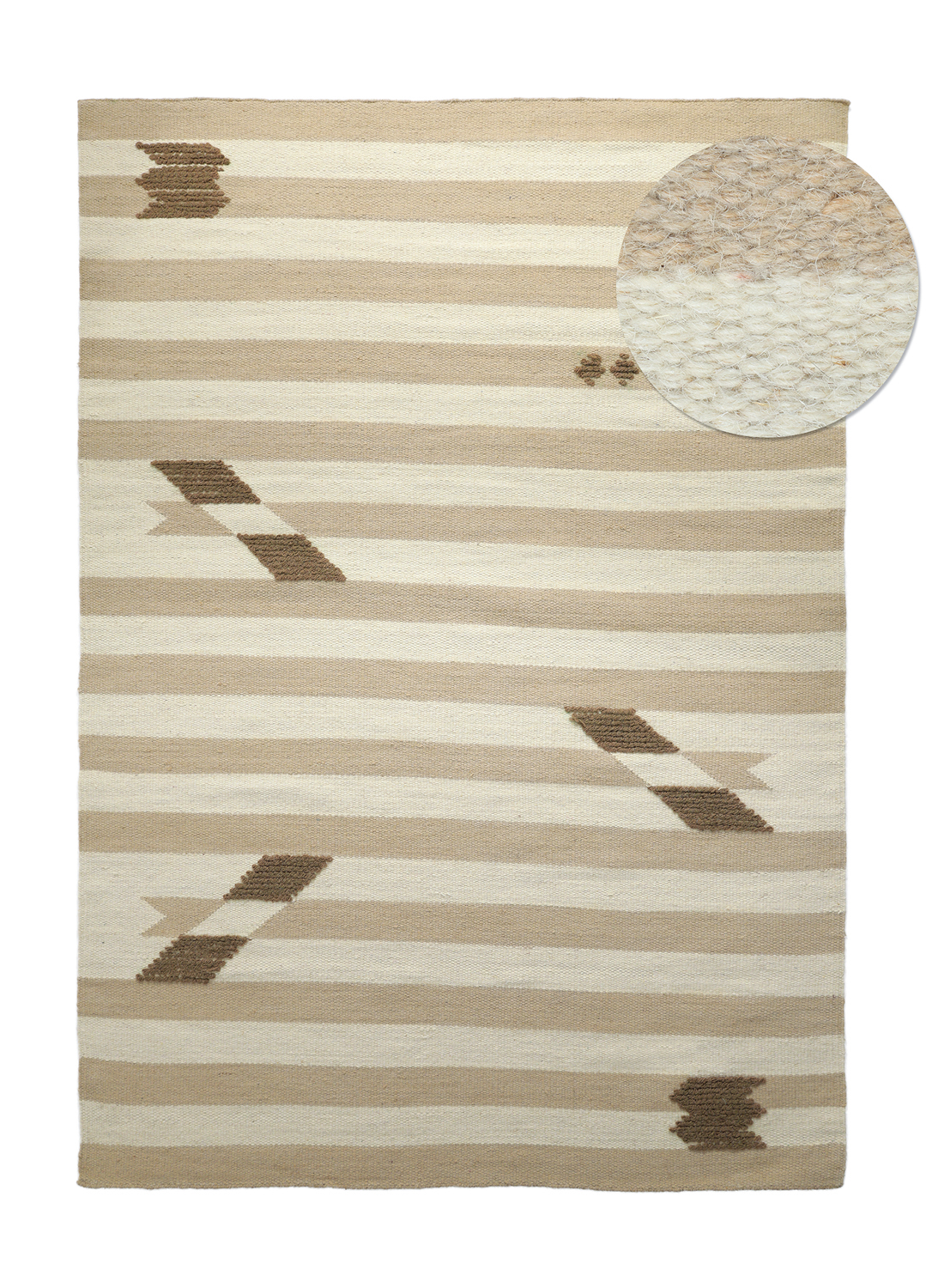 Ullmatta - Serpa (creme) (Storlek: 80 x 150 cm)