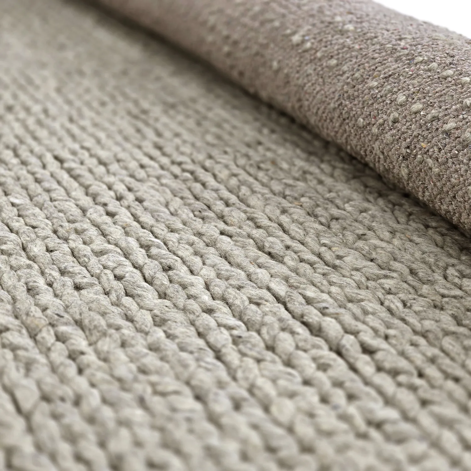 Ullmatta - Talvia Braided Wool (grå)