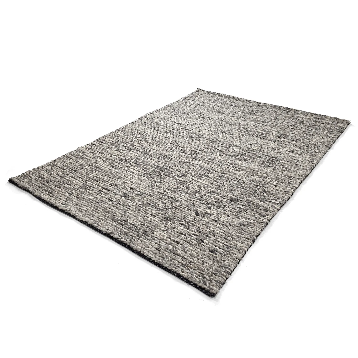Ullmatta - Talvia Braided Wool (mörkgrå)