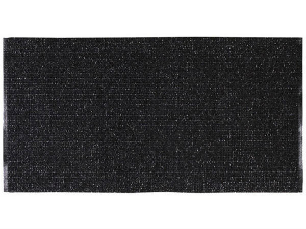 Plast- och garnmattor - Horredsmattan Uni Mix (svart) (Storlek: 70 x 140 cm)
