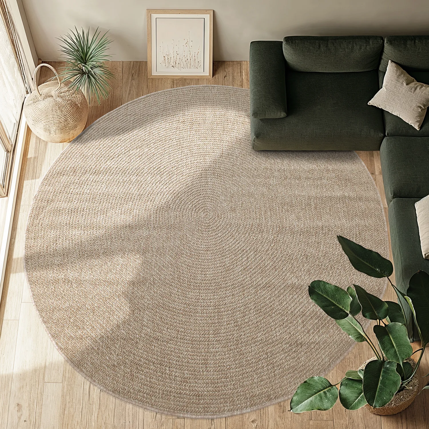 Rund matta - Indoor/Outdoor Arlo (beige)
