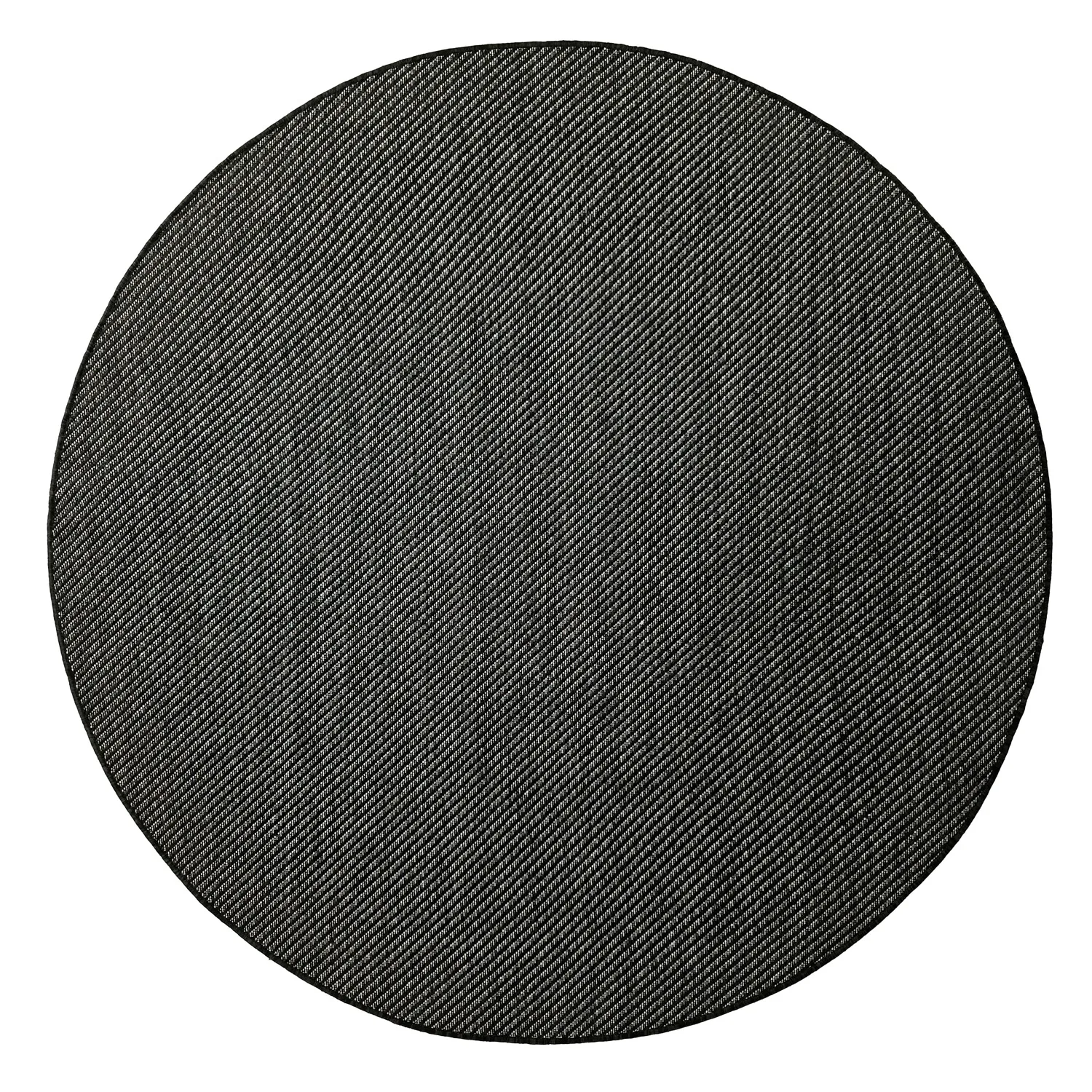 Rund matta - Indoor/Outdoor Bennett (svart)