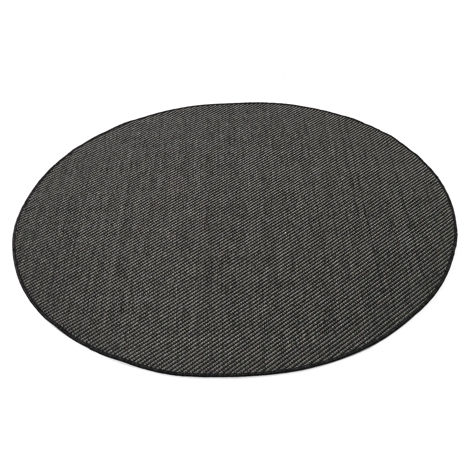 Rund matta - Indoor/Outdoor Bennett (svart)