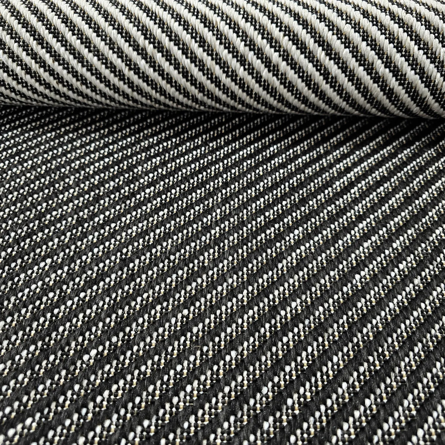Rund matta - Indoor/Outdoor Bennett (svart)