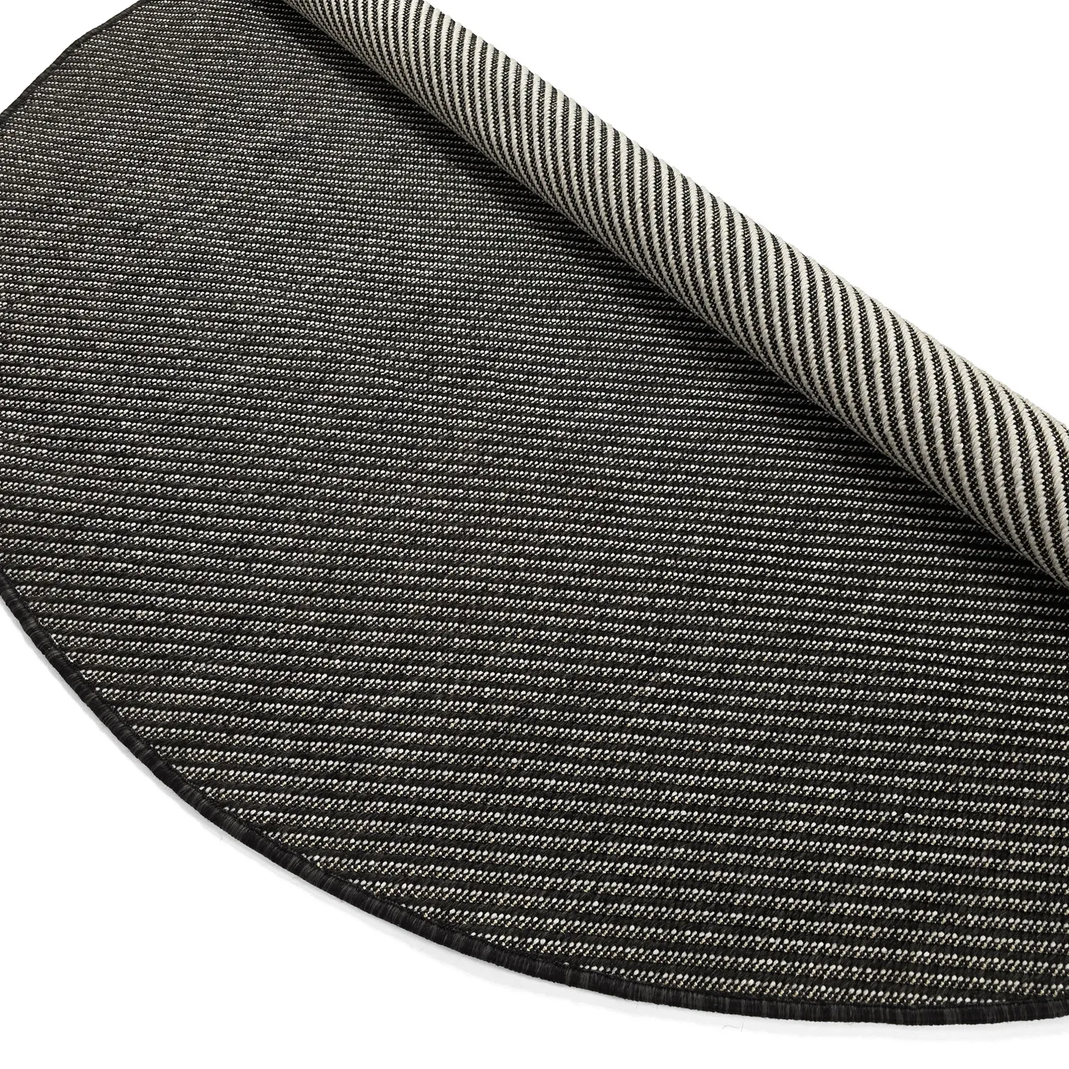 Rund matta - Indoor/Outdoor Bennett (svart)
