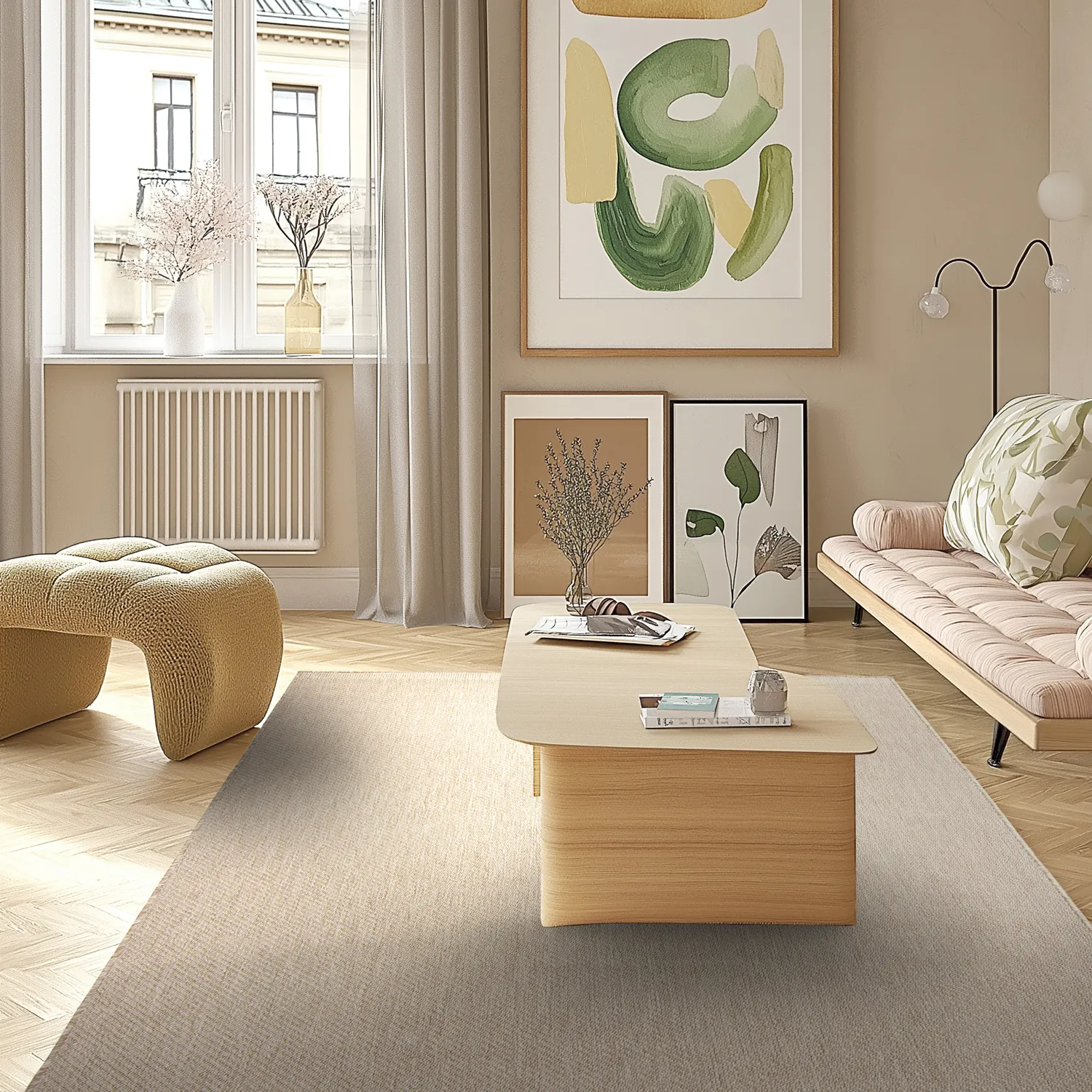 Inomhus- utomhusmatta - Bennett (beige)