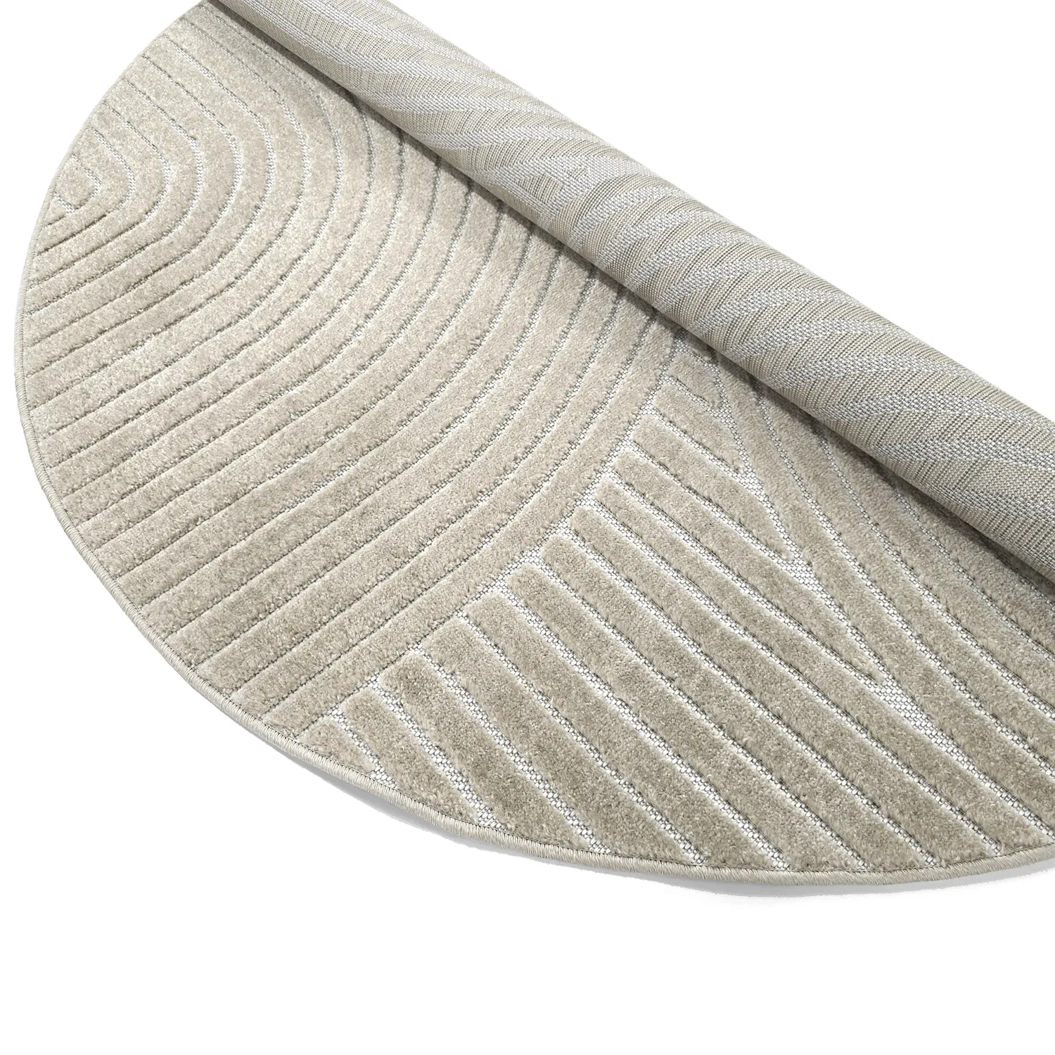 Rund matta - Indoor/Outdoor Devon (beige)
