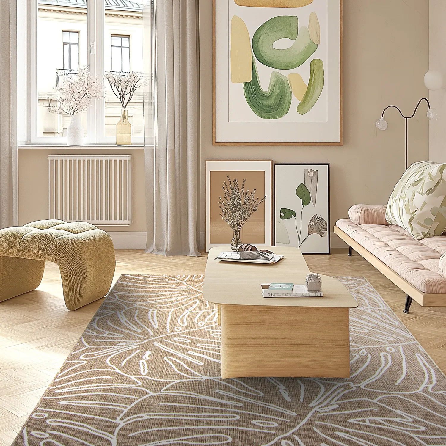 Inomhus- utomhusmatta - Francis (beige)