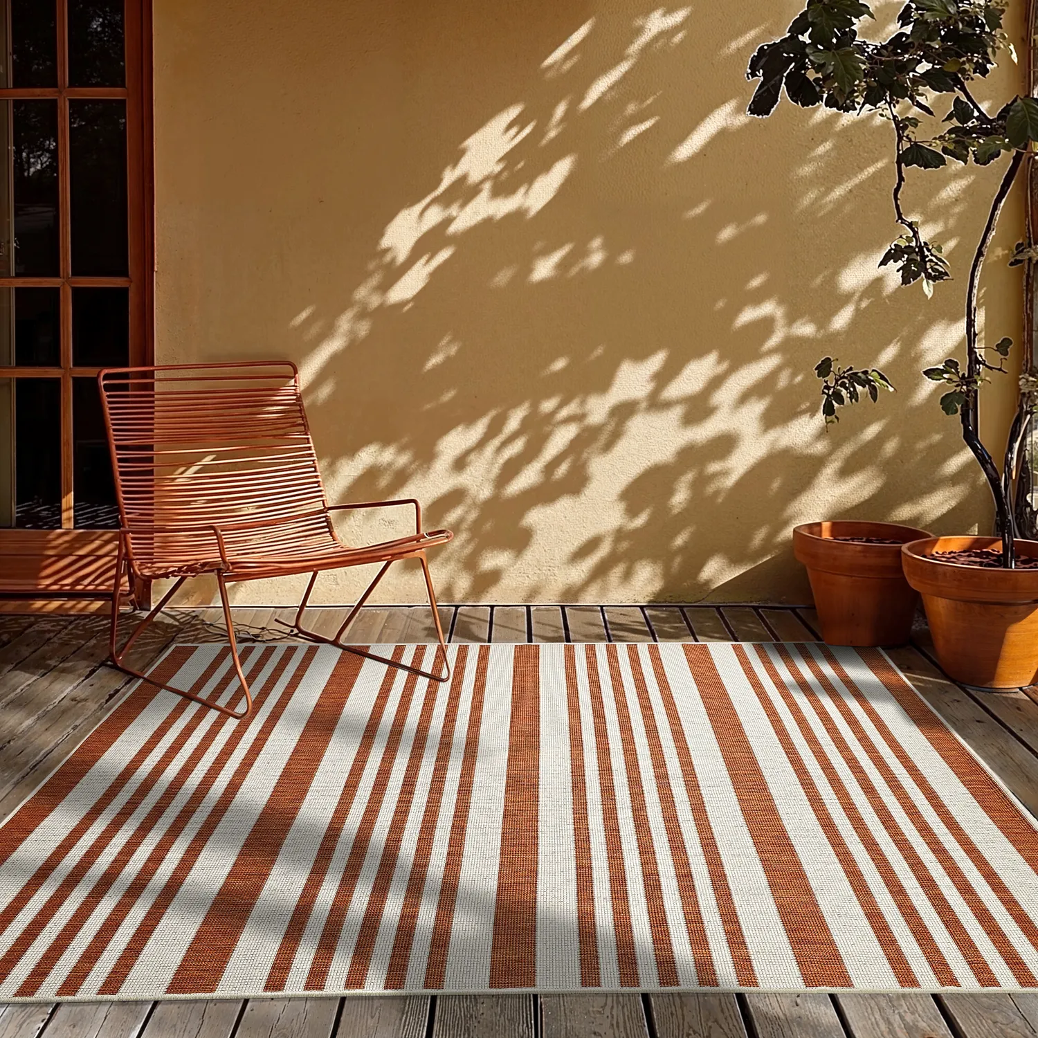 Inomhus- utomhusmatta - Riley (orange)