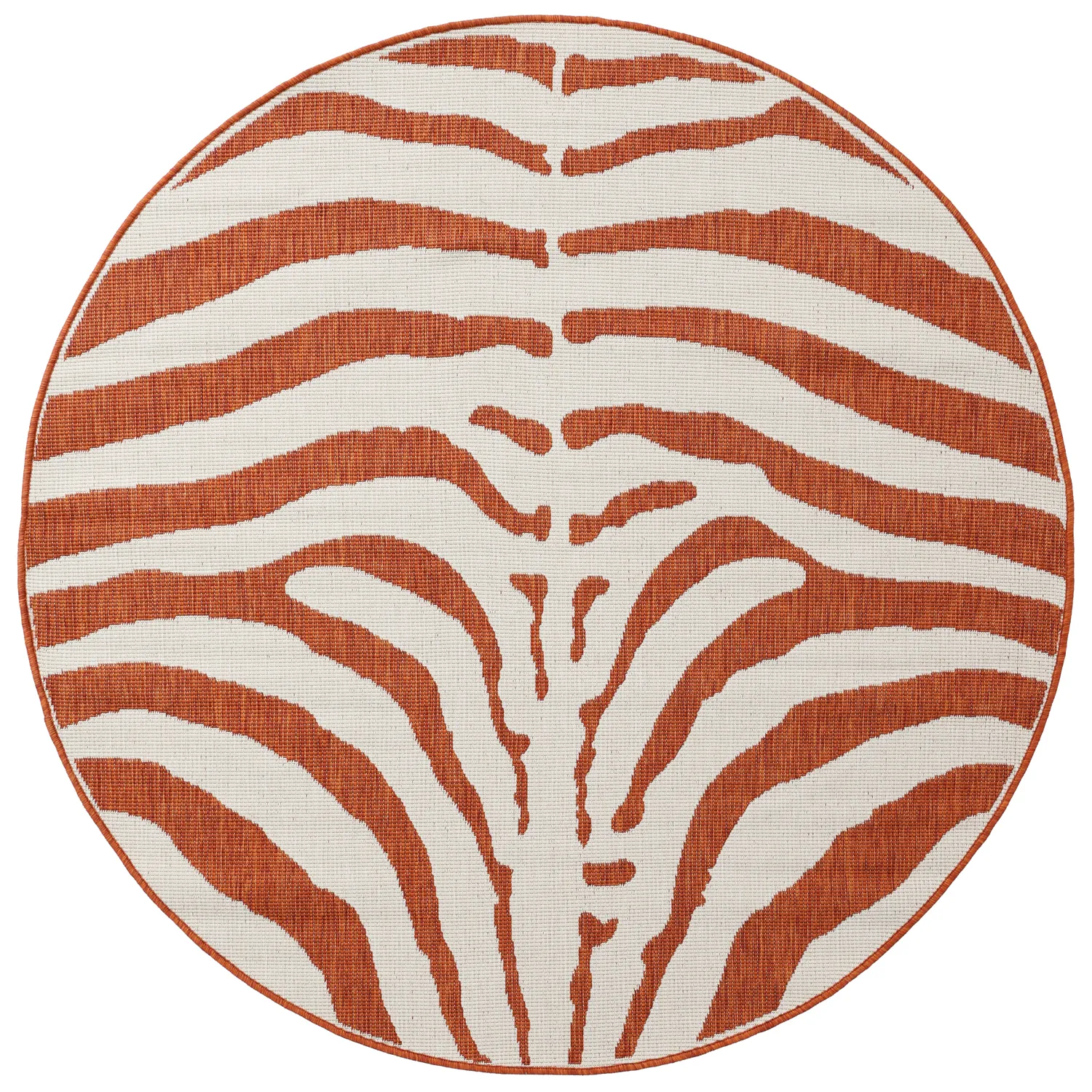 Rund matta - Indoor/Outdoor Winona (orange)