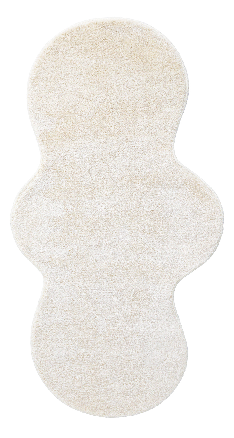Vågig Gångmatta - Aranga Super Soft Fur (beige) (Storlek: 80 x 150 cm)