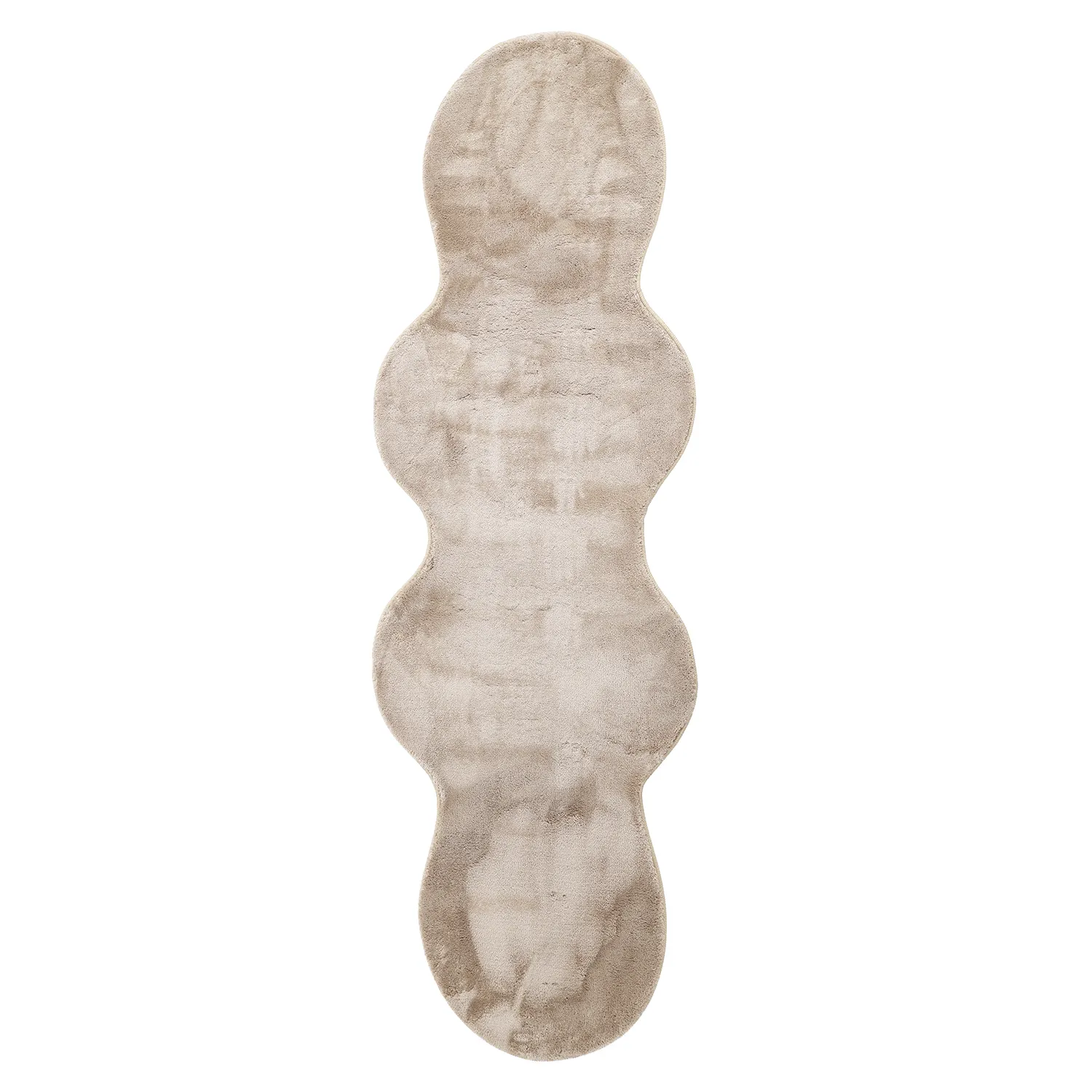 Vågig Gångmatta - Aranga Super Soft Fur (brun)