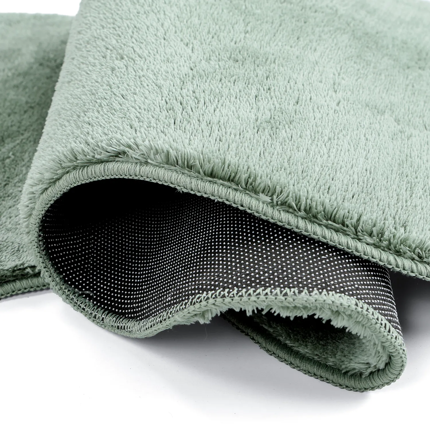 Vågig Gångmatta - Aranga Super Soft Fur (grön)