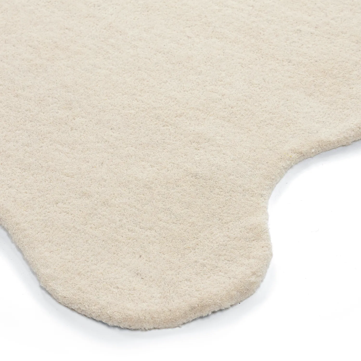Vågig Ullmatta - Diu Hand Tufted Wool Premium (creme)