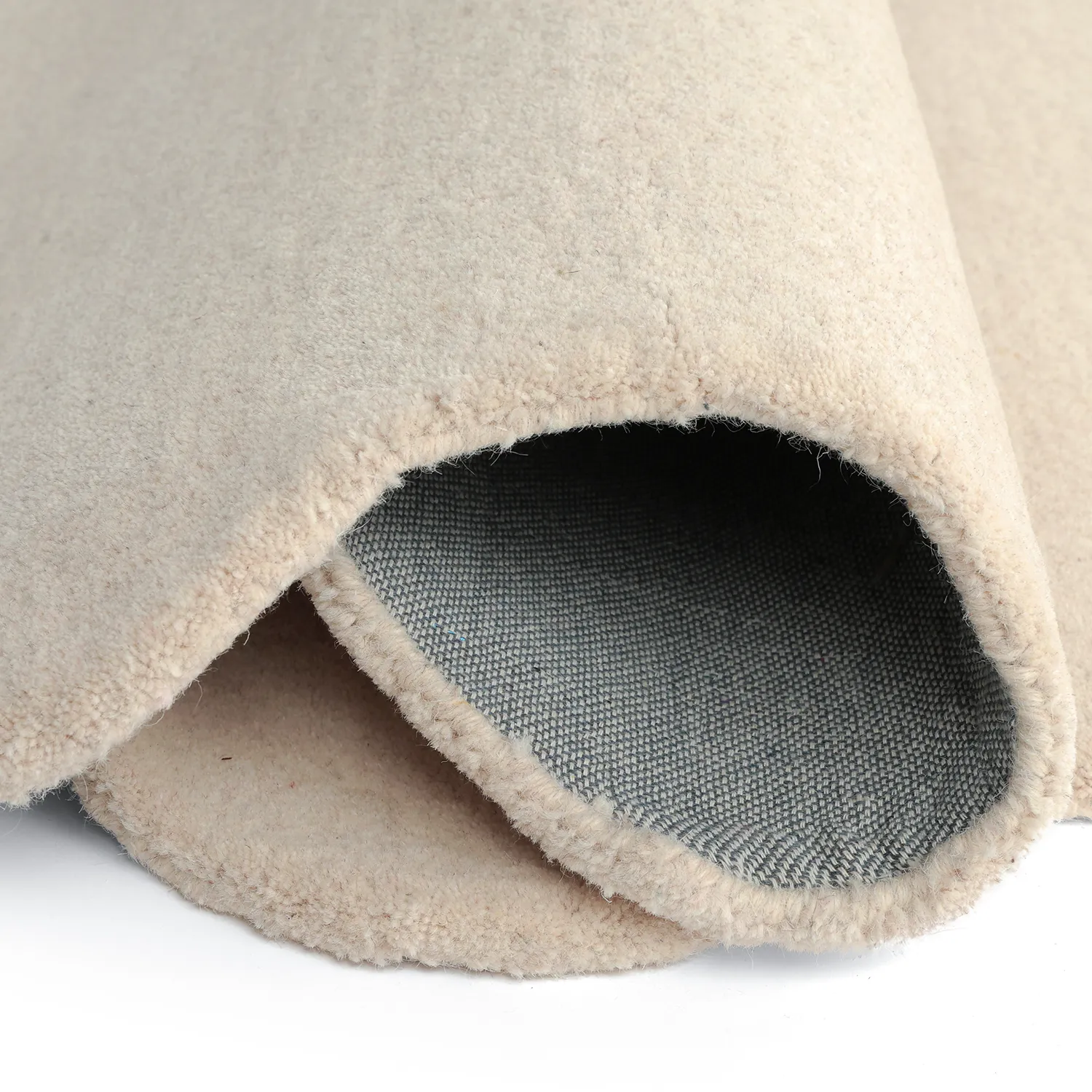 Vågig Ullmatta - Diu Hand Tufted Wool Premium (creme)