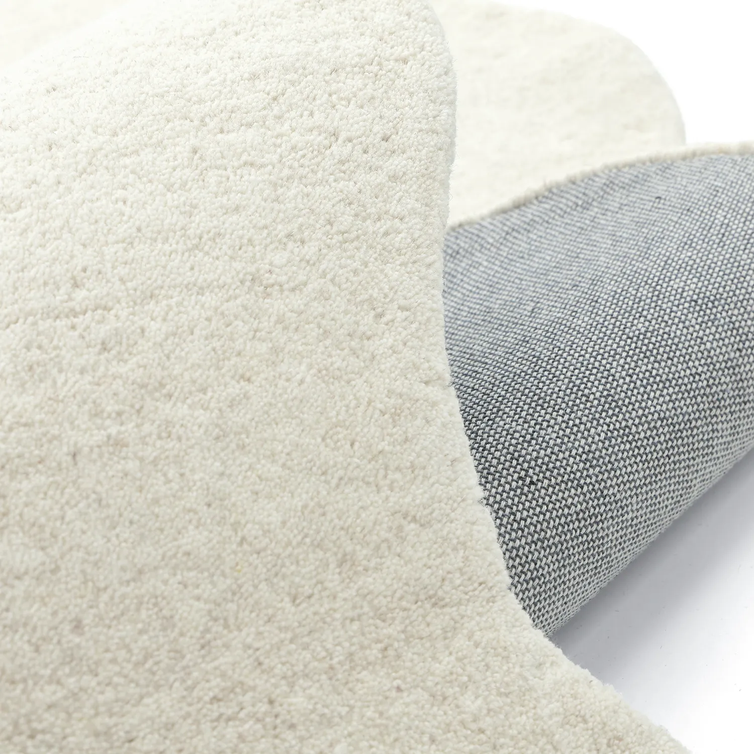 Vågig Ullmatta - Diu Hand Tufted Wool Premium (vit)