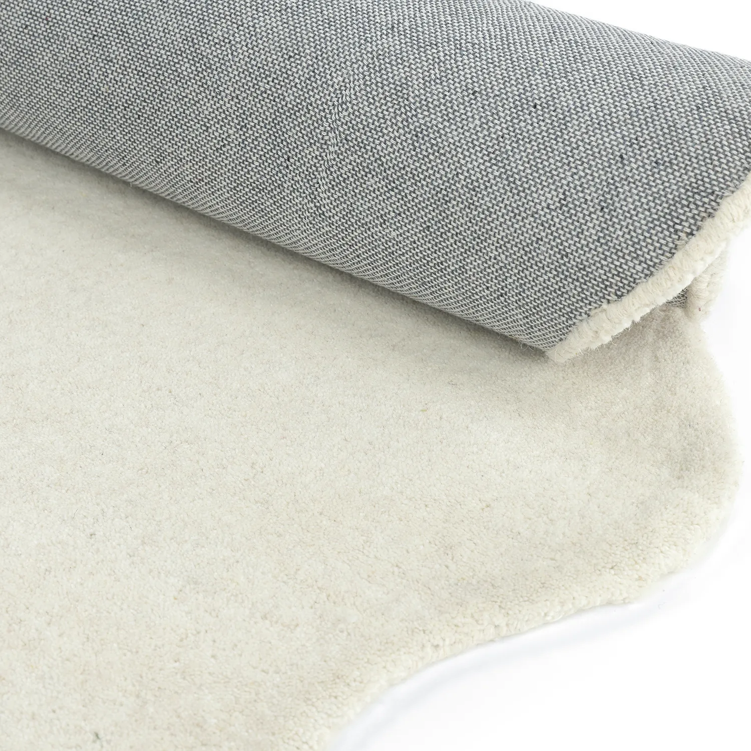 Vågig Ullmatta - Diu Hand Tufted Wool Premium (vit)