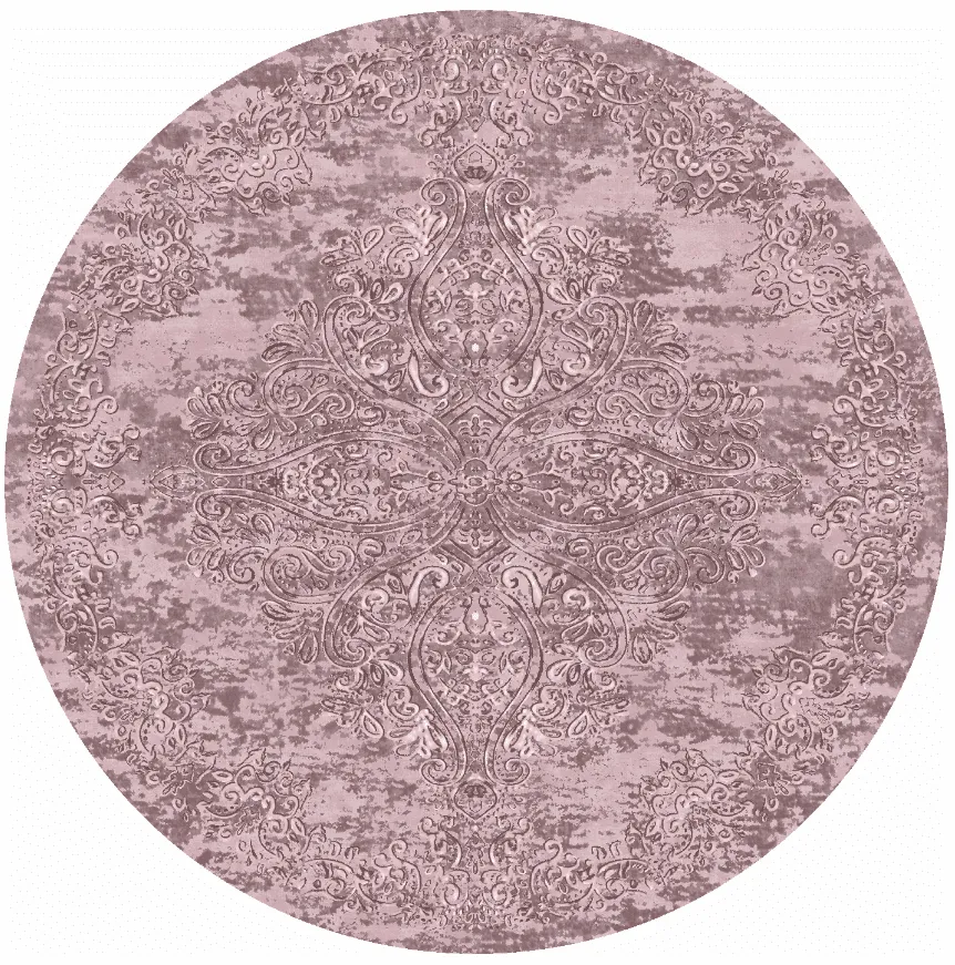 Rund matta - Valenza (rosa)