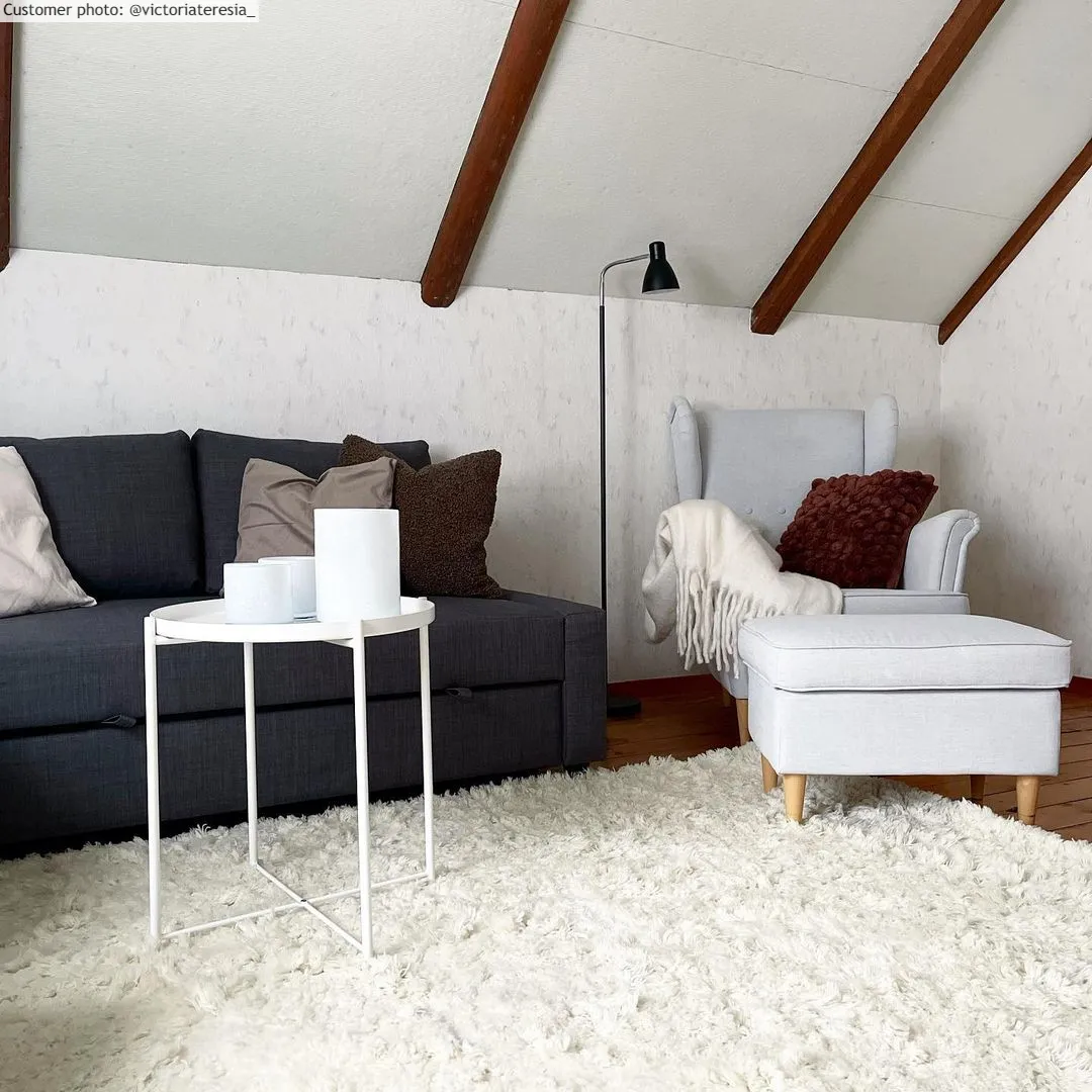 Ullmatta - Aliste Wool Shaggy (snow white)