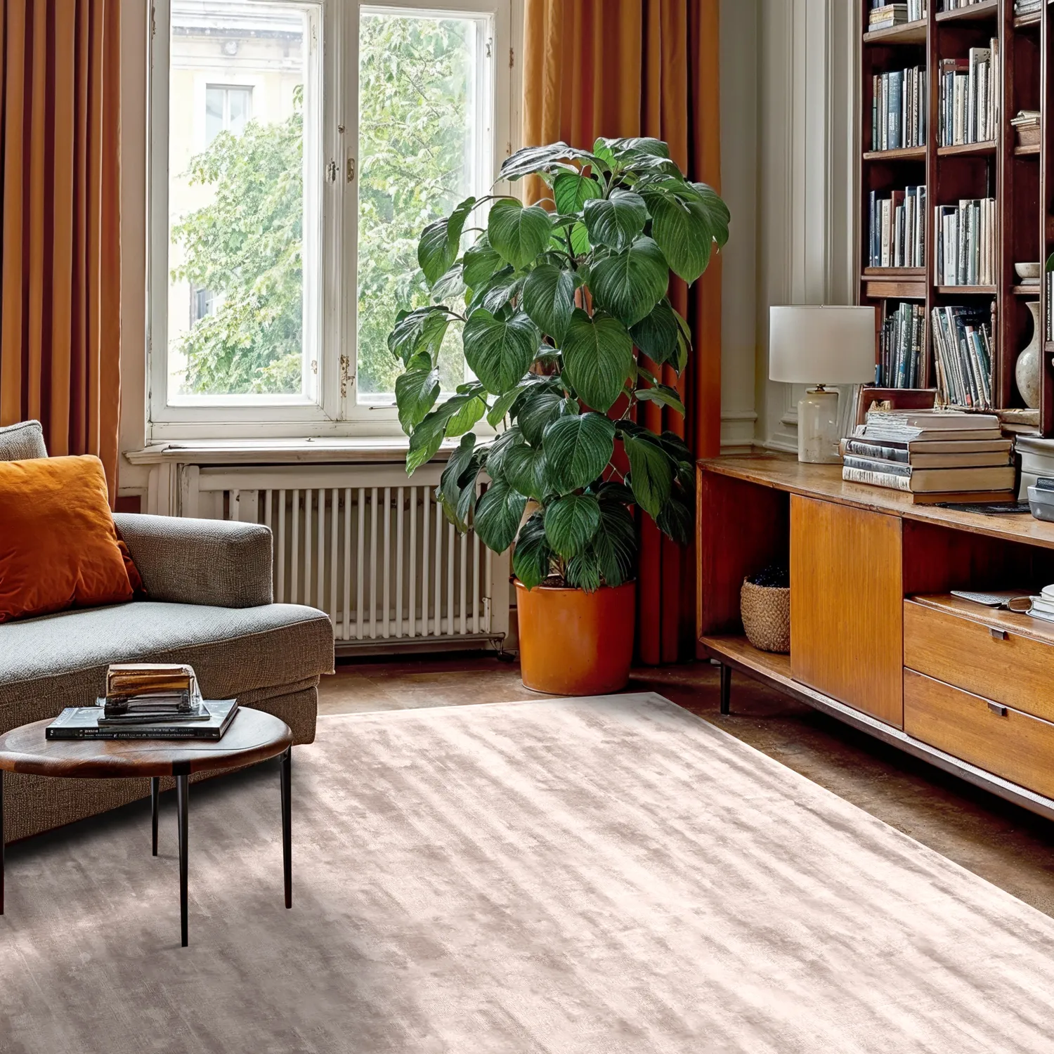Viskosmatta - Jodhpur Special Luxury Edition (ljusgrå/beige)