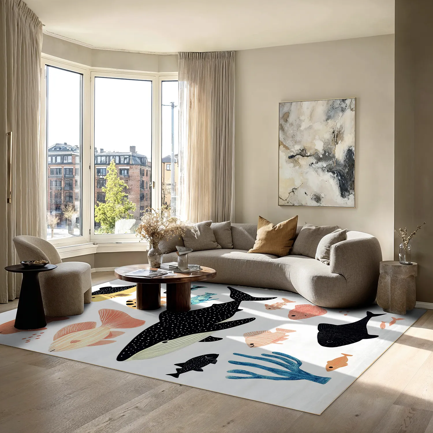 Wiltonmatta - Colmar (beige/multi)
