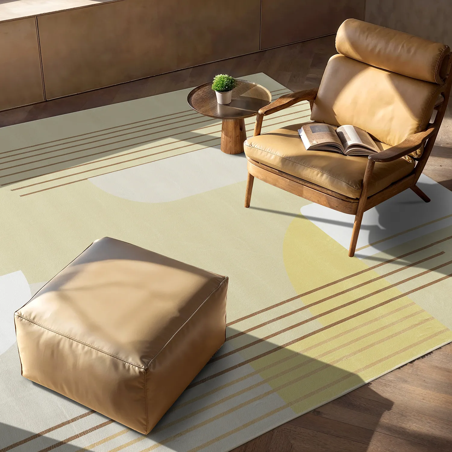 Wiltonmatta - Delft (beige/multi)