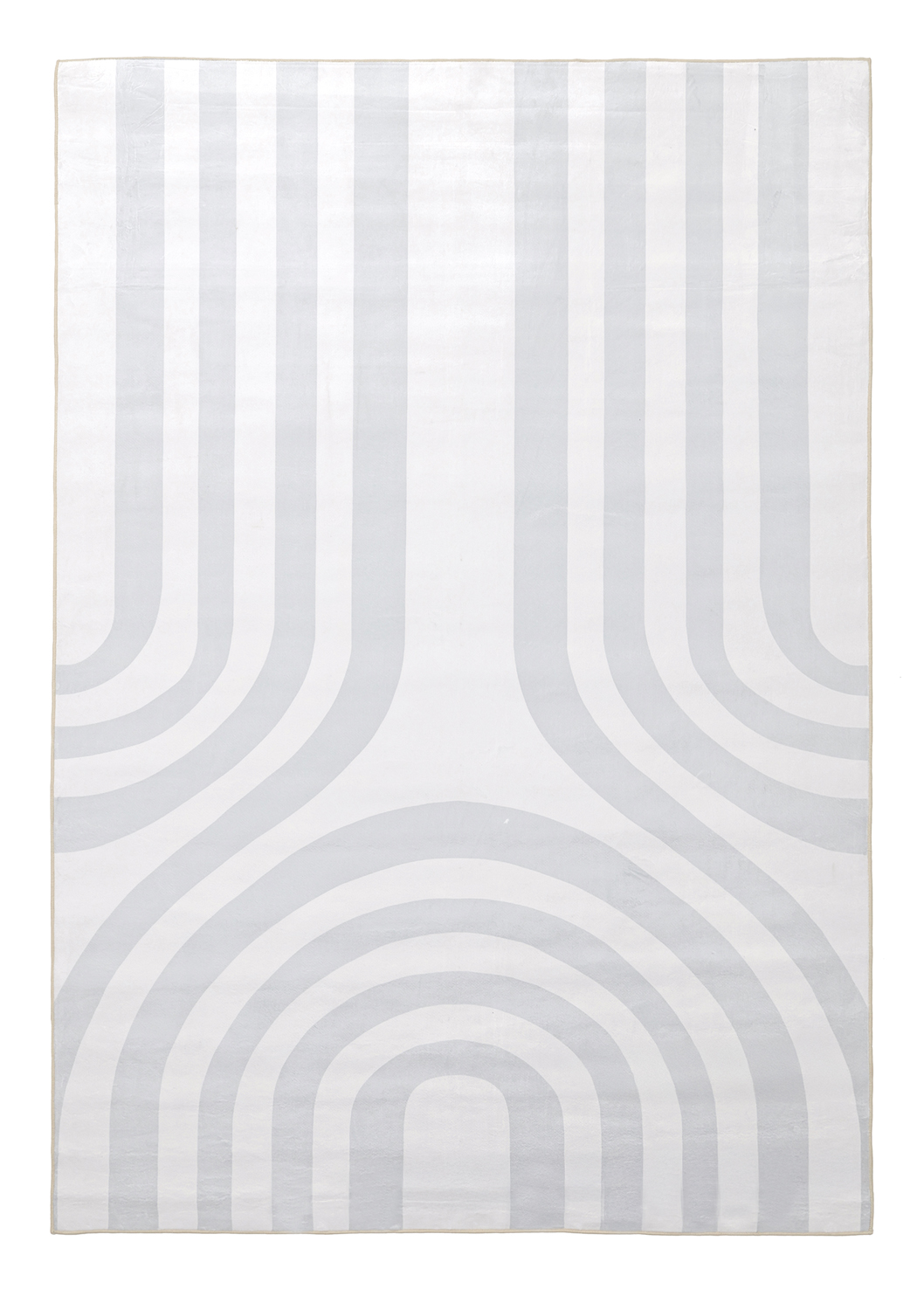 Wiltonmatta - Obidos (grå/vit) (Storlek: 160 x 230 cm)