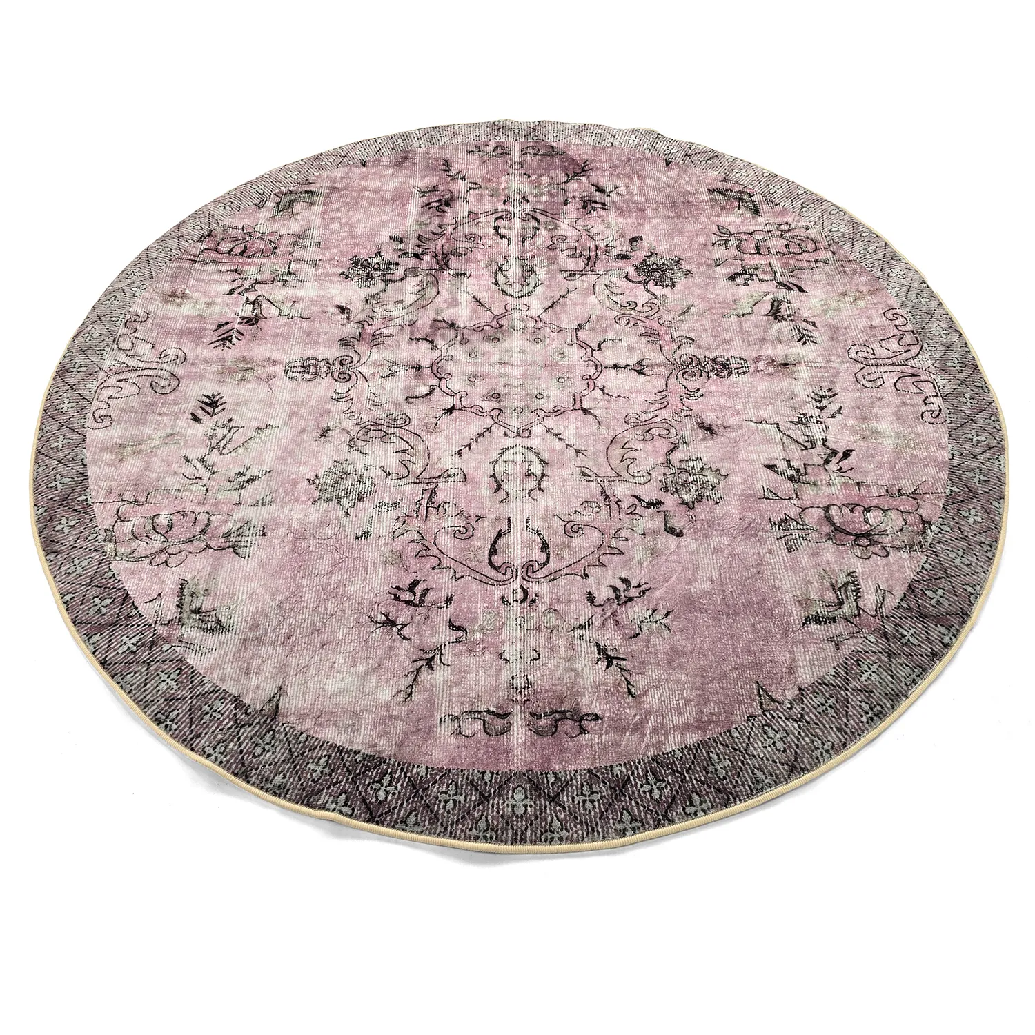 Rund matta - Rosalie (rosa)