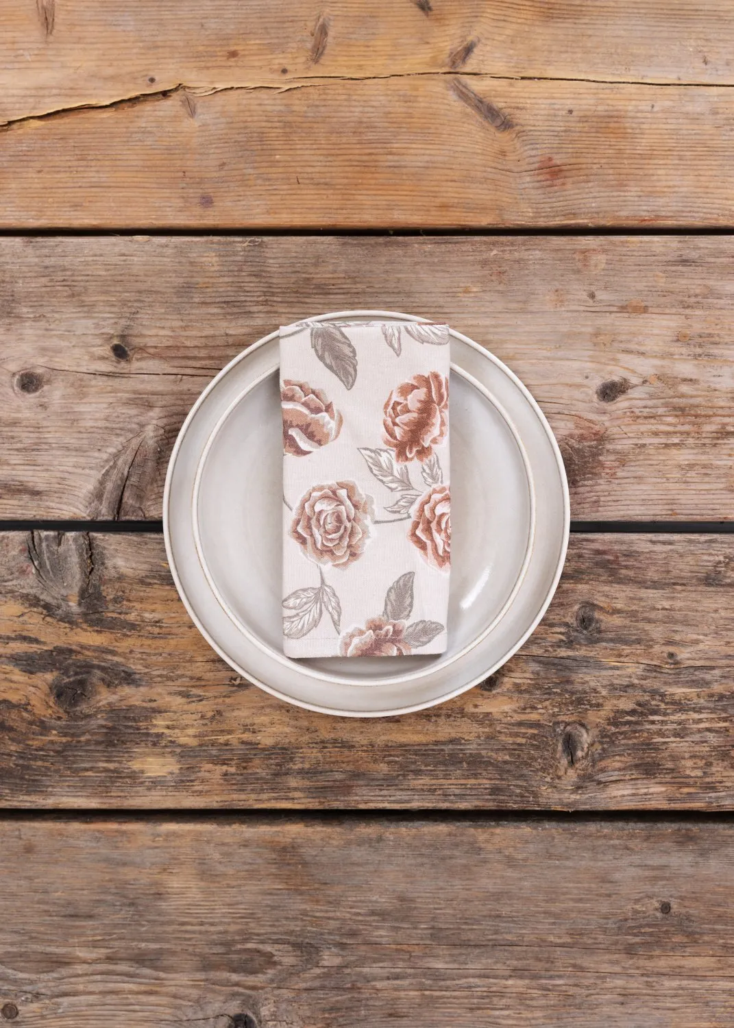 Servetter - 4-pack tygservett Wreath (rosa)