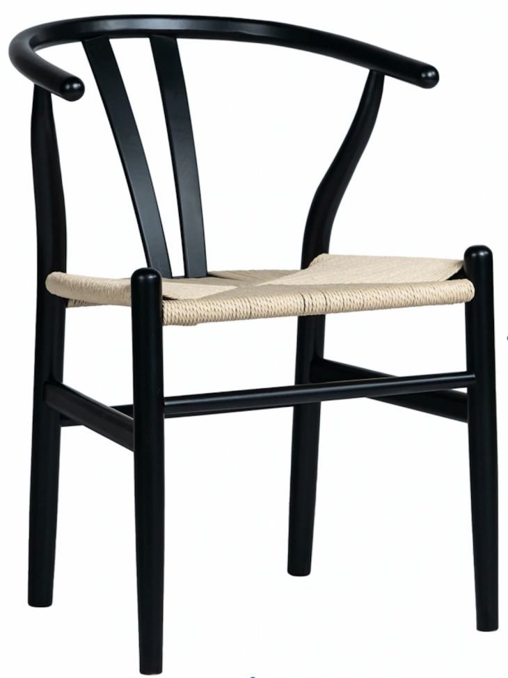Stol - Alta (svart/beige) - 2 st (Storlek: Standard)