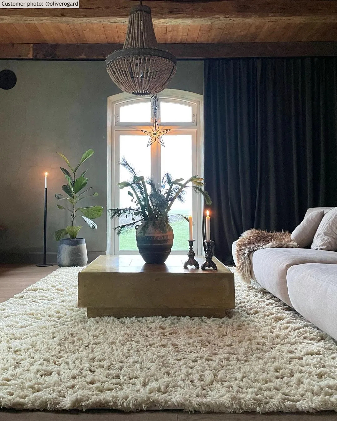 Ullmatta - Aliste Wool Shaggy (alabaster gleam)